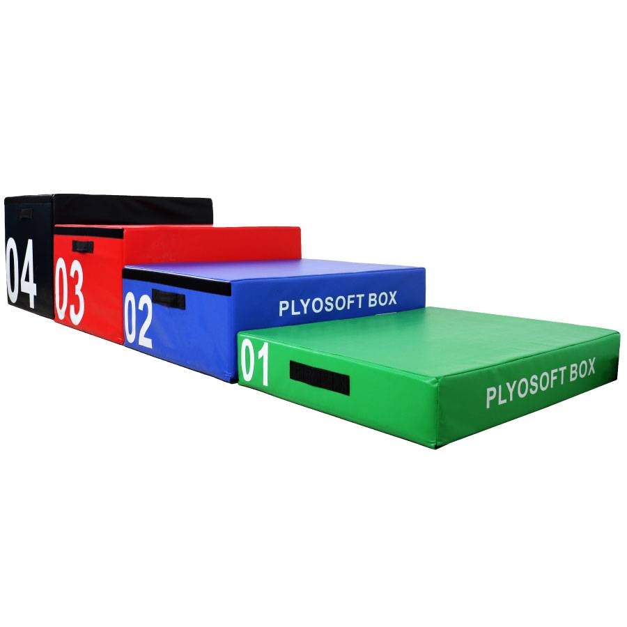 Plyometric Jump Box Soft Foam Velcro Fitness Crossfit Gym Training Jumping Set