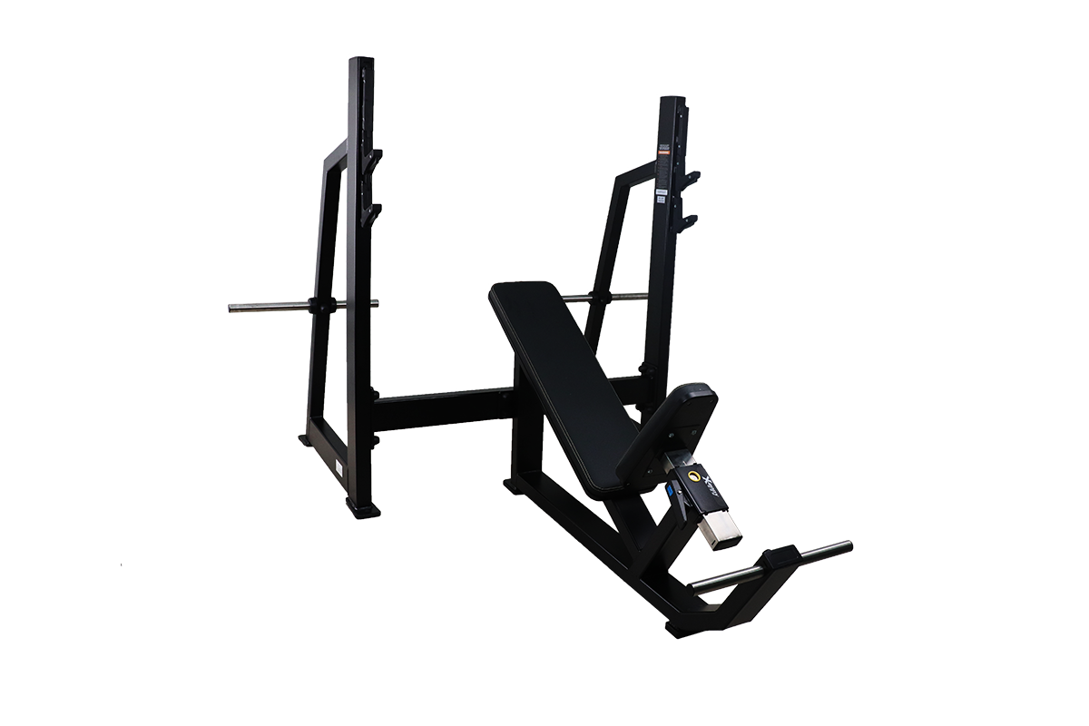 COMMERCIAL ADJUSTABLE INCLINE BARBELL BENCH