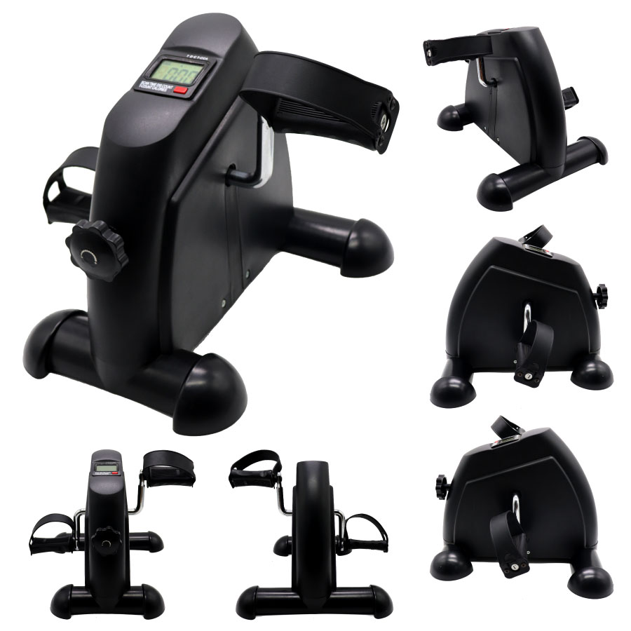 Portable Hand and Foot Pedal Exercise Bike with Display Meter