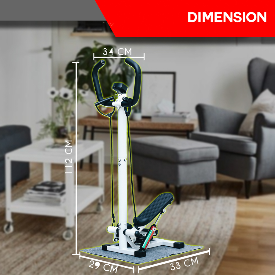 Hydraulic Stepper with Handle Bar Exercise Stair Climber