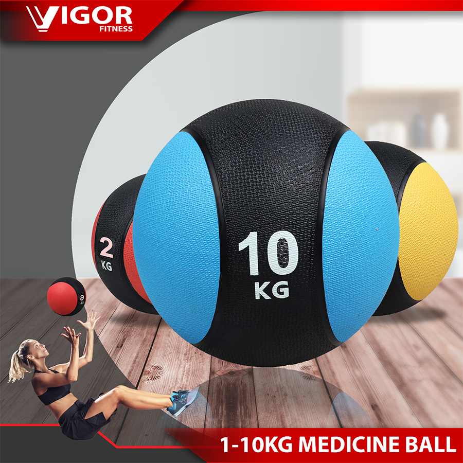 Medicine Ball Rubber Gravity Bounce Bouncing Muscle Balls Arm Exercise 1kg 10kg